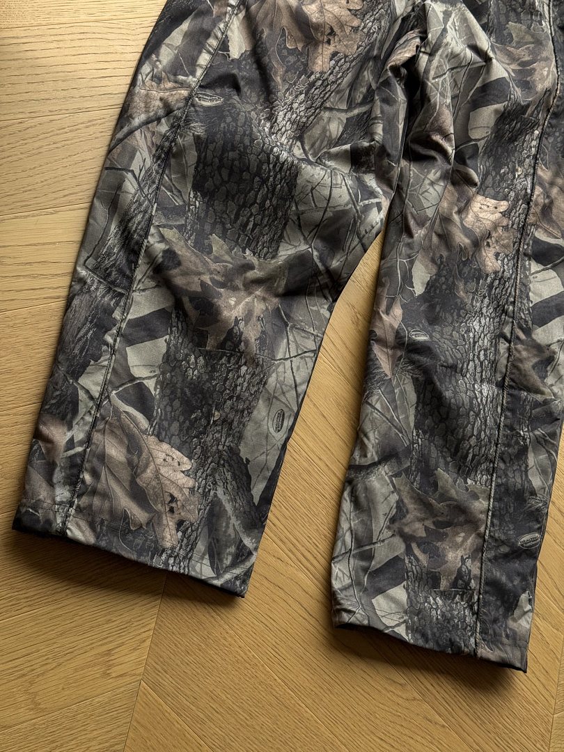 Balenciaga 368 SS26 WEEK1 Cotton Ripstop Track Pant Wide Black Camo Purple Off White S~XL - Image 14