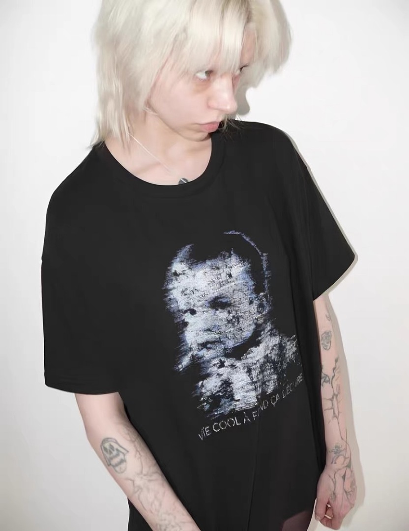 Unbranded 128 FA Print Short Sleeve T Black S-L 8315# - Image 19
