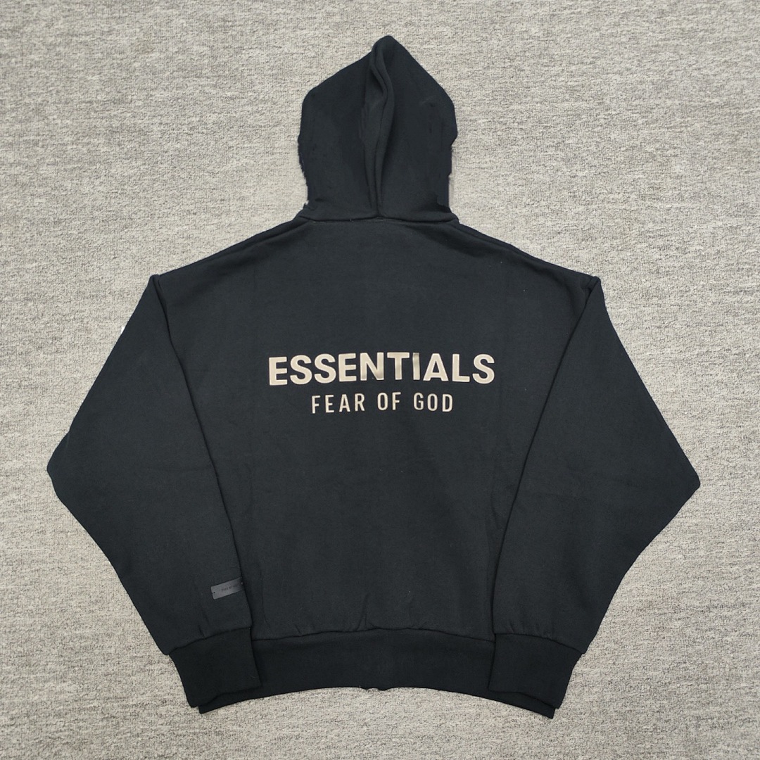 Essentials 238 Ess SS25 Classic Hoodie Label Print Silk Silver Gum Black Oatmeal Grey Brown XS-XL - Image 27