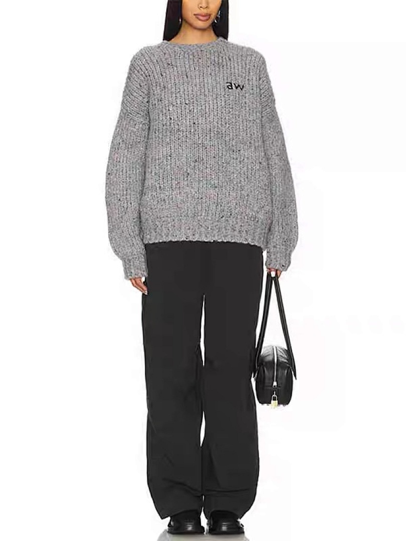 Unbranded 178 AW Big Floral Collar Fleece Grey S-XL 3072# - Image 16
