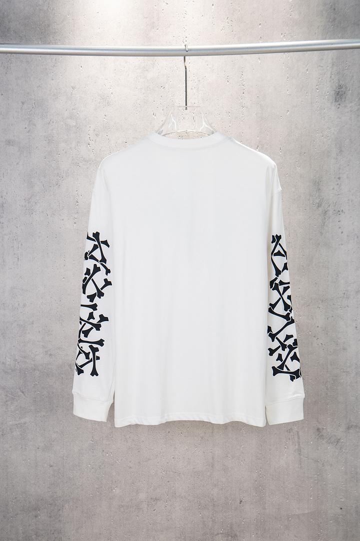 AMIRI 138 Wide Version Model Long Sleeve T Black White S M L XL 602# - Image 36