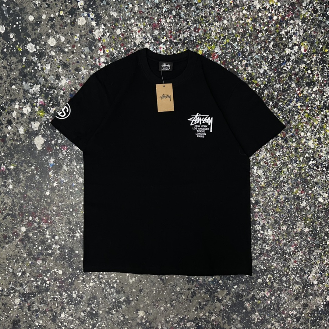 Stussy 108 Stu Print Short Sleeve T : Black White S Ｍ L XL XXL - Image 7