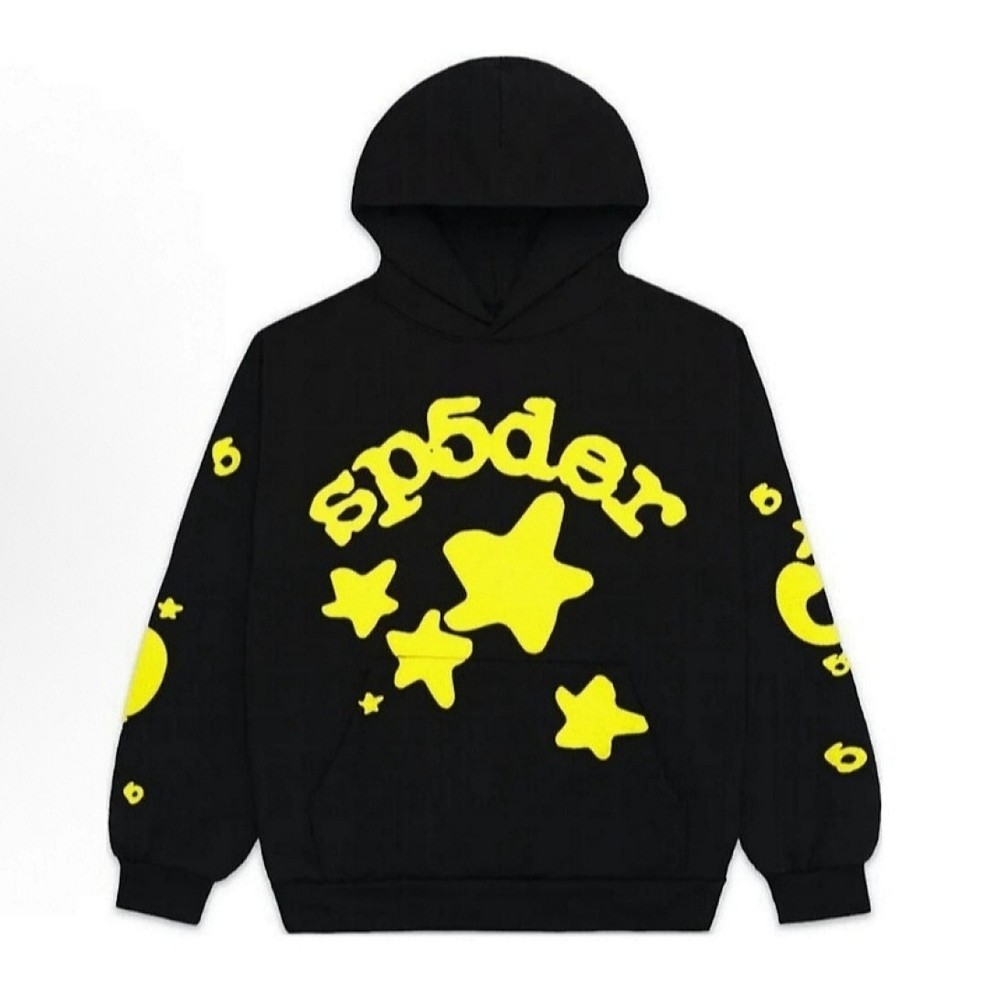 Sp5der FW24-1- Black Yellow Mens Womens Top : S-XXL