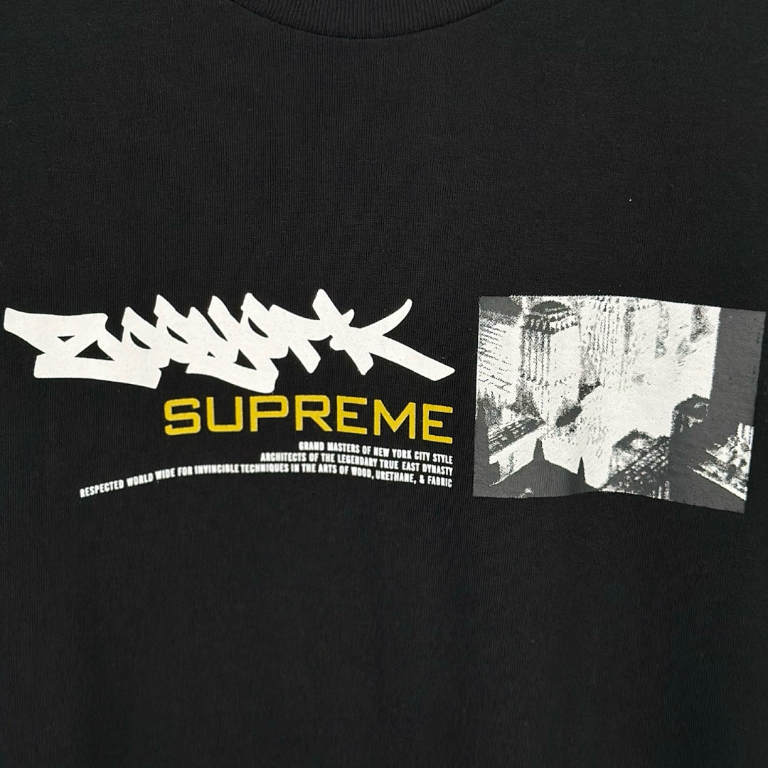 Supreme 128 SUP X ZOO YORK DYNASTY TEE Print Short Sleeve T Black White S-XL - Image 10