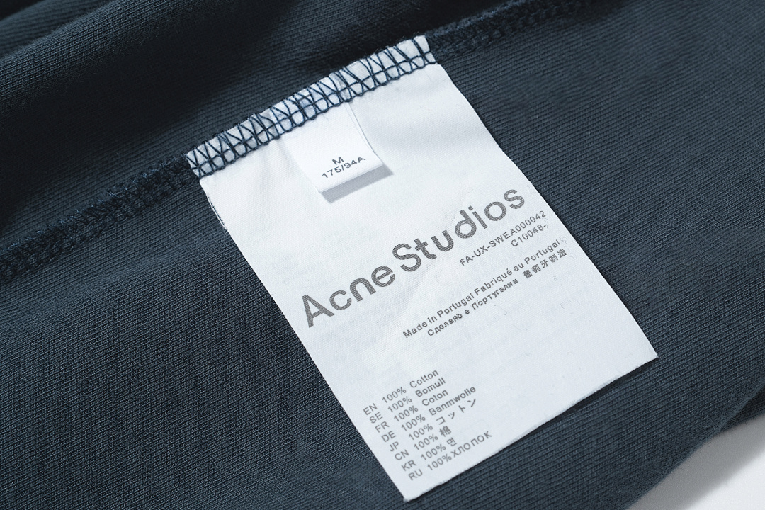 Acne Studios 118 AC LOGO Print Short Sleeve T Pink Floral Grey Black White Red Olive Green Dark Blue Spring Purple S-XL 8026# - Image 33