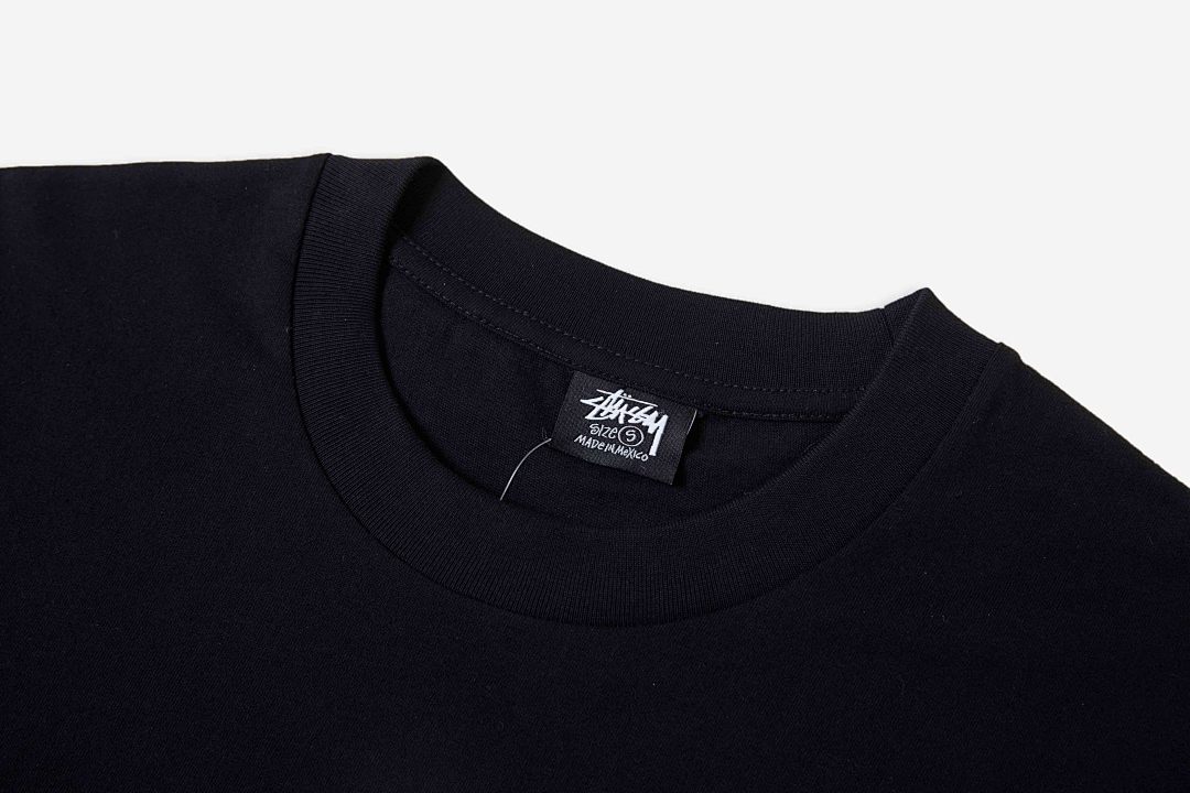 Stussy 118 Stu FW24 CODES TEE Khaki Print Short Sleeve T Black White S M L - Image 4