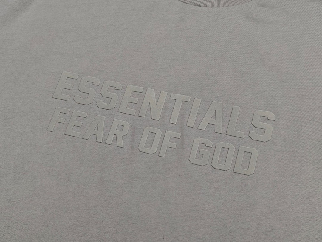 Essentials 118 Ess Double Velvet Solid Cotton Short Sleeve T Coffee Grey Black White Smoke Red XS-XL - Image 18