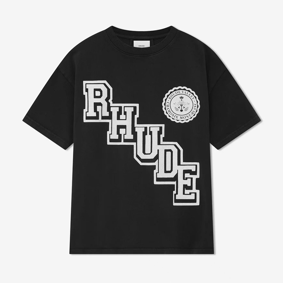 On Running ON SALE58 RHUD COLLEGIATE CREST TEE Print Short Sleeve T : Black White S M L