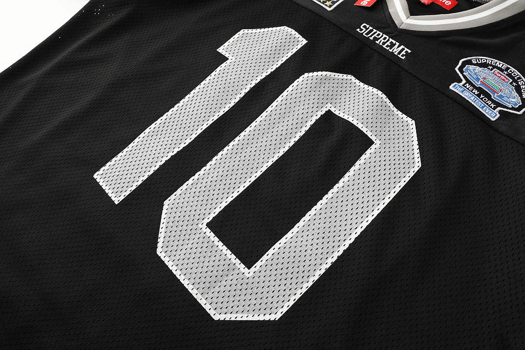 Supreme 268 SS26 WEEK1 Find God Football Jersey Embroidered Floral Mens Womens : White, Red, Black S-XL - Image 24