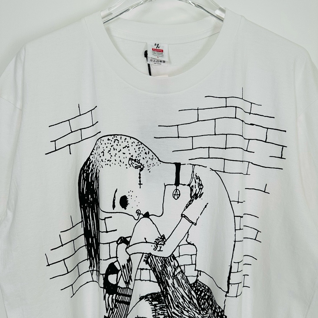 Supreme 128 Mountain Y'S THINKER TEE Print T Black White S-XL - Image 17