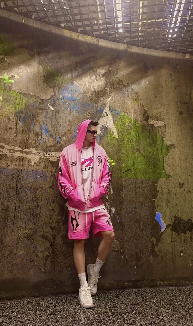 Hellstar 268 Hellstar Studios Vintage Washed Hoodie Big Logo Water Mens Womens Pink S-M-L-XL - Image 16