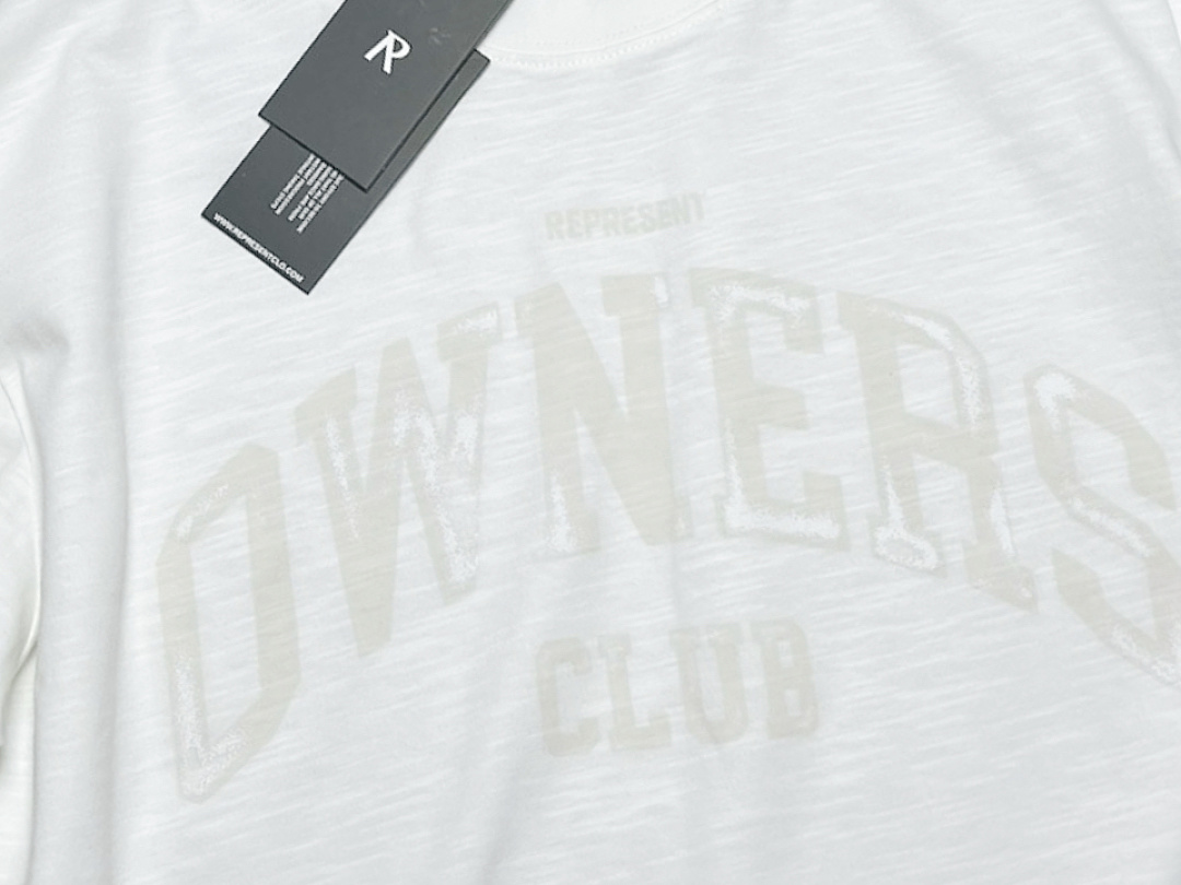 Off-White 138 REPRESENT New High Mens Womens Top Wide Long Sleeve : S M L XL Off (White) - Image 4