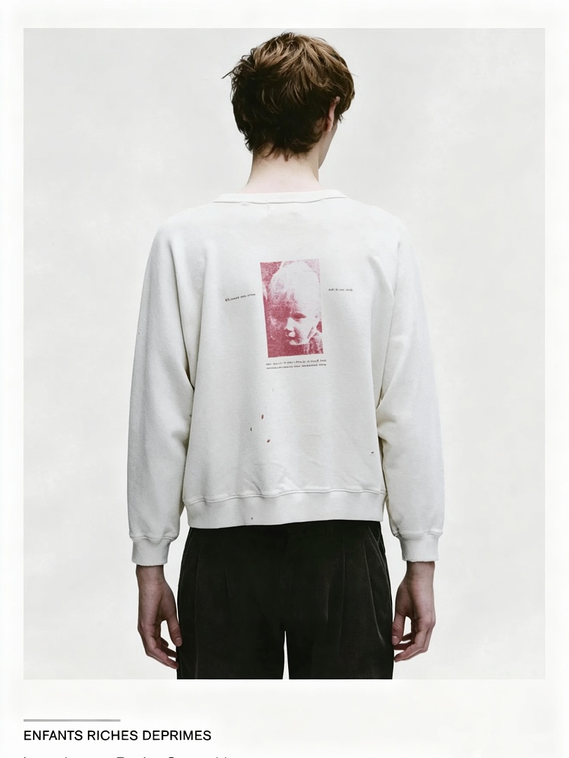Enfants Riches Deprimes 198 Enfants Riches Deprimes Sleeve Boxy Short Wide Collar : S M L XL Apricot - Image 14