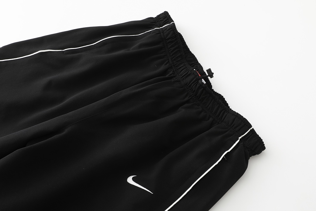 Balenciaga 378 Collab SS25 WEEK4 Track Pants Embroidered Logo Long : Black Purple :S-XL - Image 11