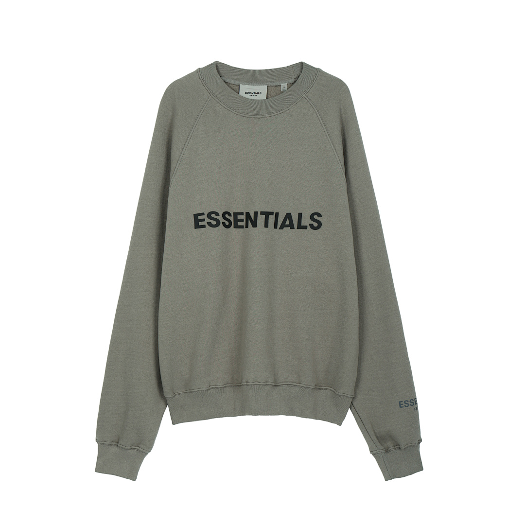 Essentials 98 FEAR OF GOD ESSENTIALS FOG Sleeve LOGO Collar White Blue Light Black Apricot High Grey Camel S-XL 6675# - Image 61