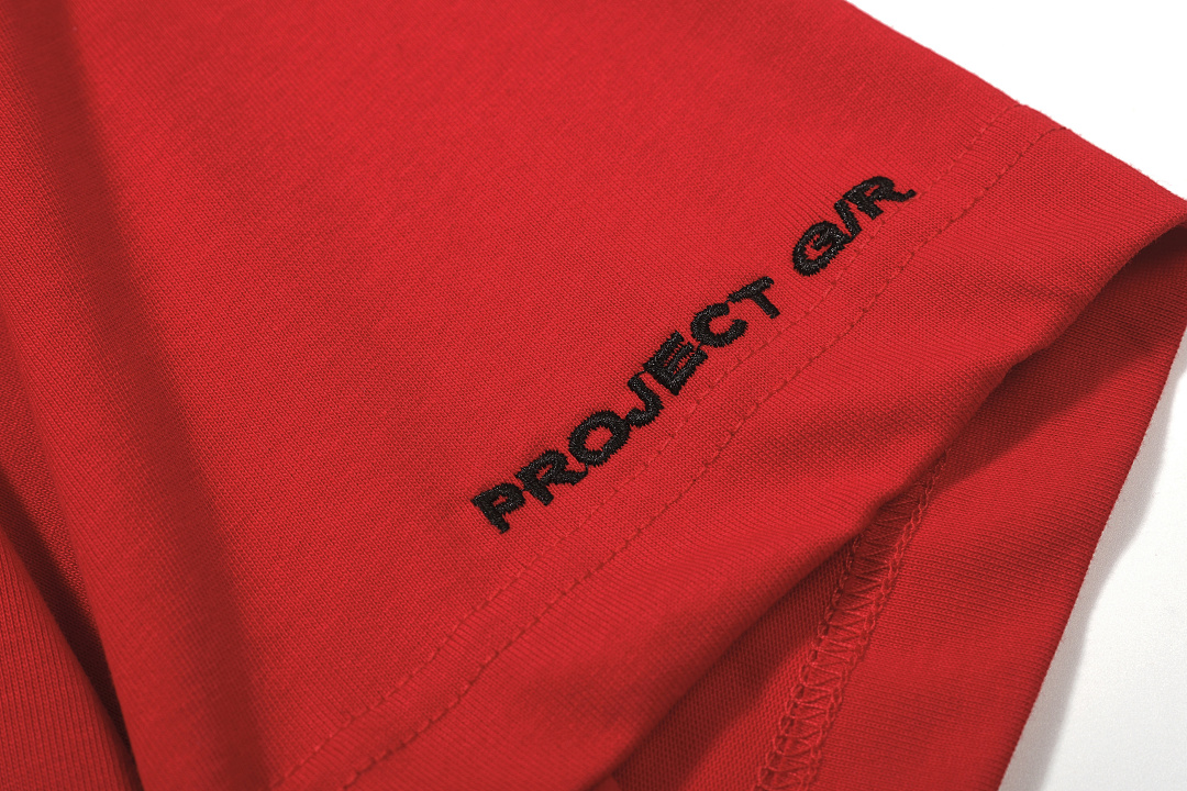 Unbranded 118 PROJECT G/R Print Short Sleeve T Red Black 1 2 P6042# - Image 27