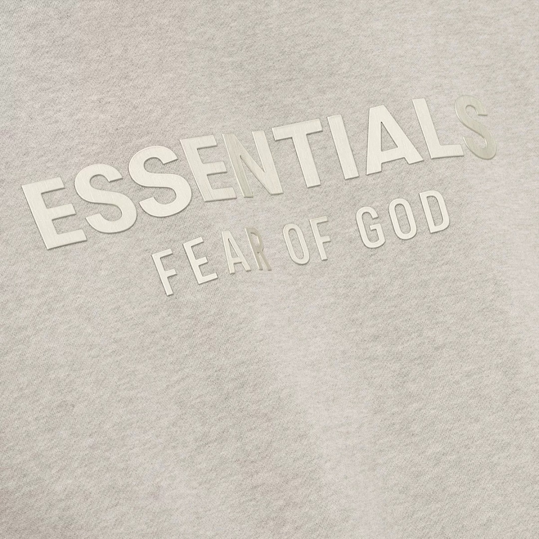 Essentials 228 Ess SS25 Classic Hoodie Label Print XS-XL (Black Oatmeal Grey Brown) - Image 15