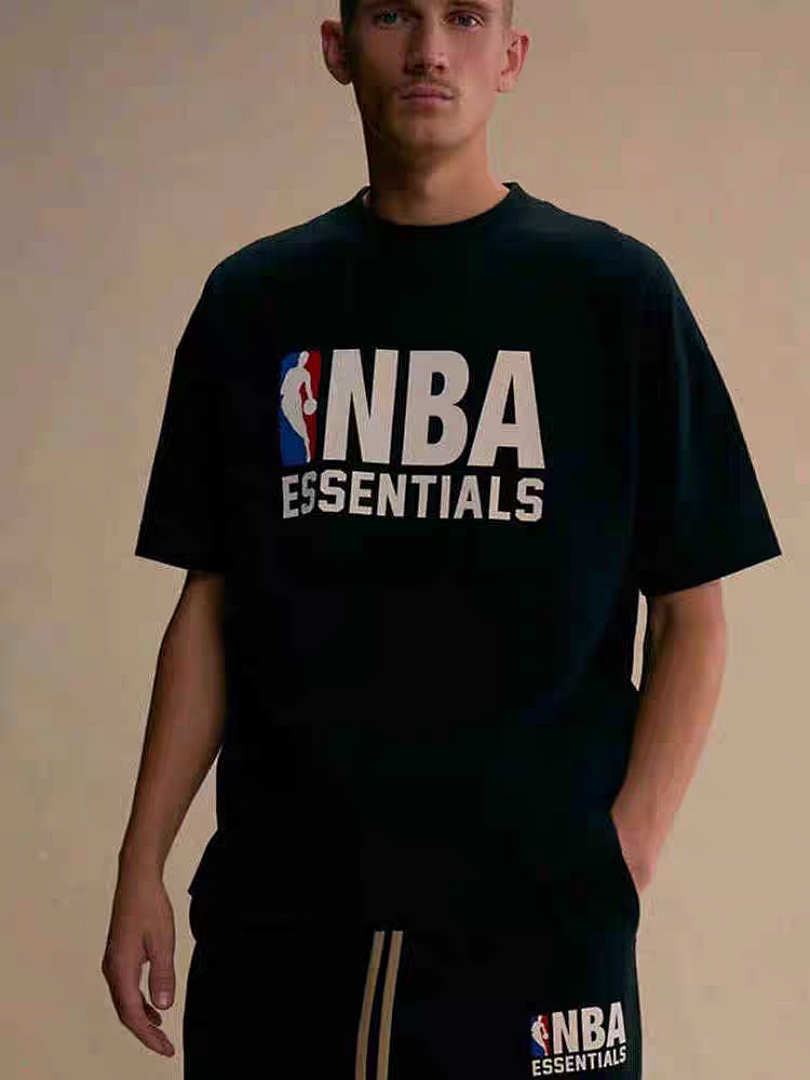 Essentials 178 Essx NBA Collab FW24 Sweatshorts Label Lace Up Short : Light Mist Grey Black :S-XL - Image 26