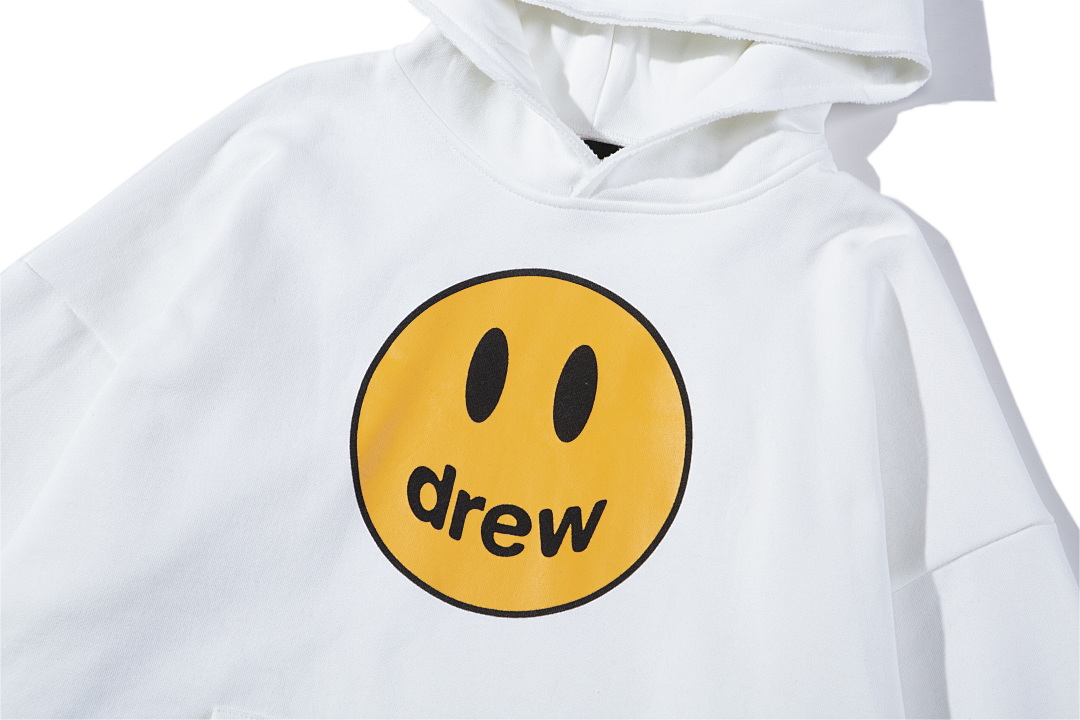 Off-White 218 Drew House 21Ss Mascot Deconstructed Hoodie Black Off White Pink S M L - Image 9