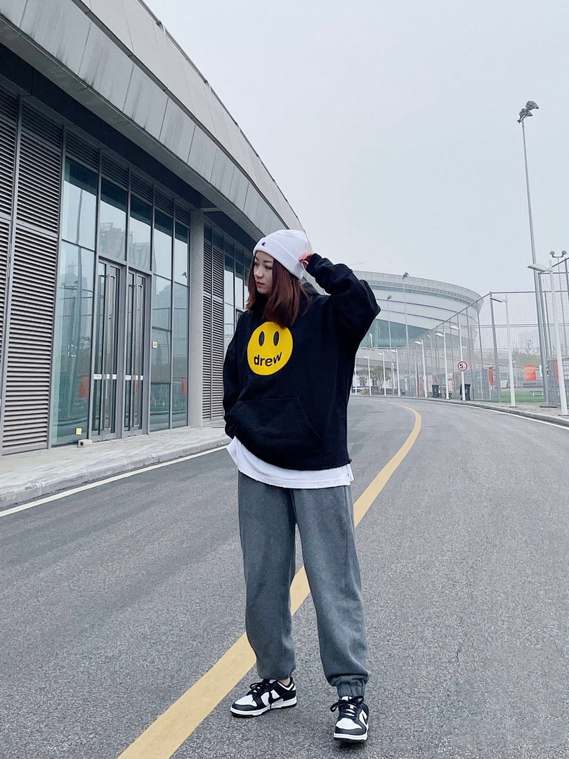 Off-White 218 Drew House 21Ss Mascot Deconstructed Hoodie Black Off White Pink S M L - Image 26