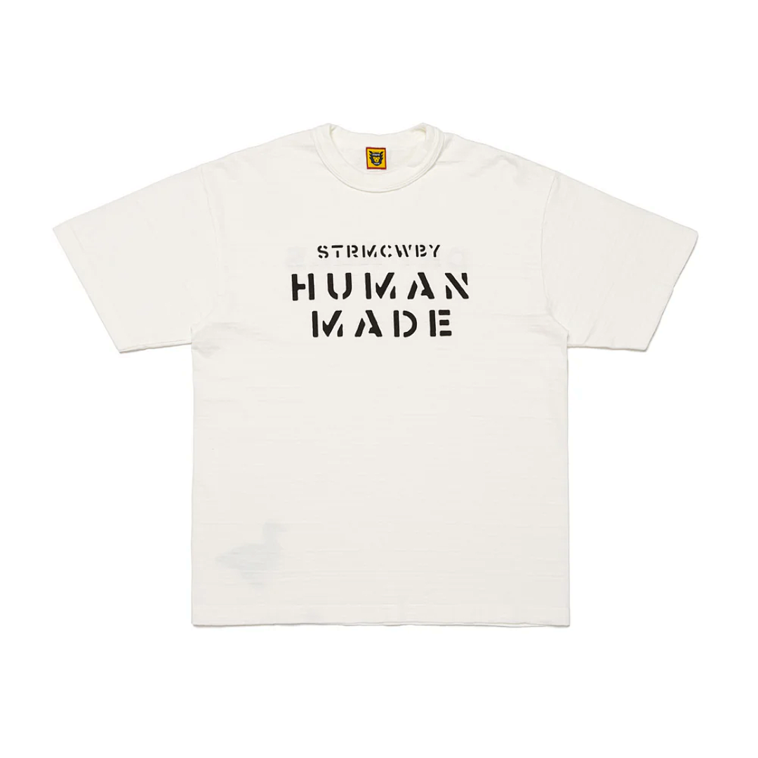Human Made 118 HUMAN MADE 24Fw GRAPHIC T-SHIRT LOGO Print Cotton Short Sleeve T : Black White S M L - Image 17
