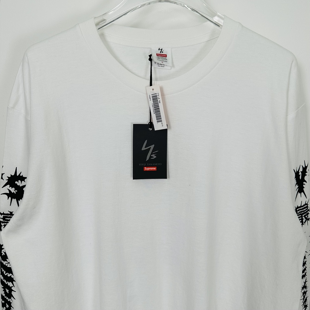 Supreme 178 Y'S Long Sleeve T Mountain Collab L/S TEE Double Print Black White S - Image 21