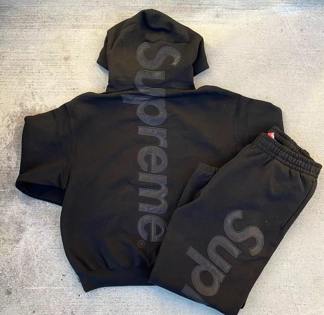 Supreme 258 FW23 SATIN HOODIE Surface Big LOGO Floral Black S M L