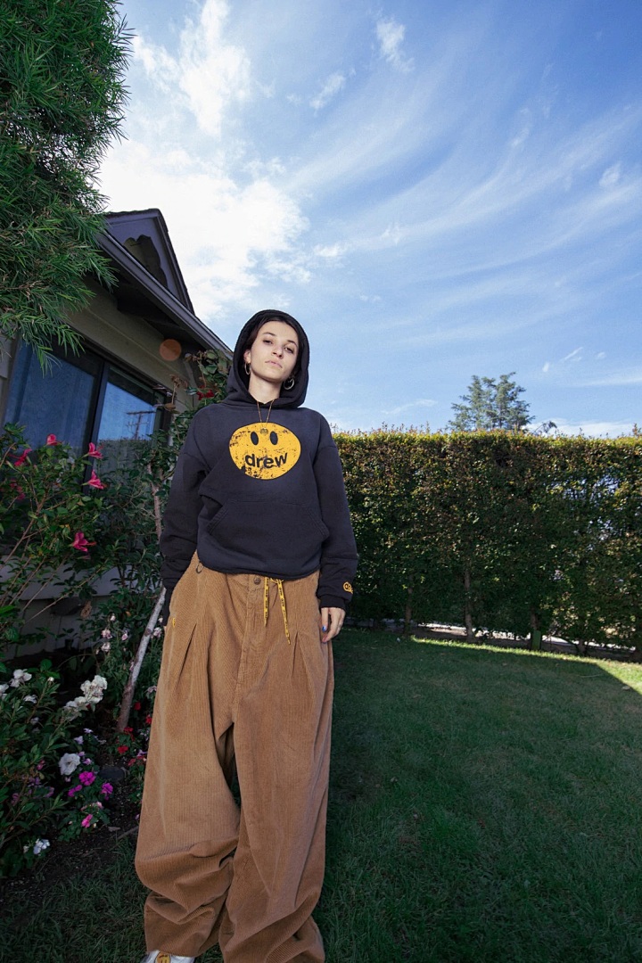Drew House 238 DREW HOUSE MASCOT HOODIE Khaki Vintage Print Velvet Metallic Grey S M L - Image 28