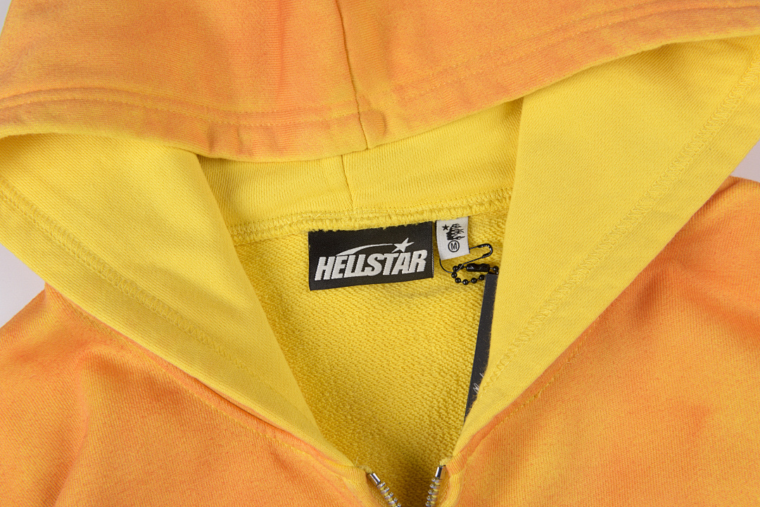 Hellstar 318 Hellstar Studios Sun Zip Orange Hoodie Capsule 11 S-XL - Image 14