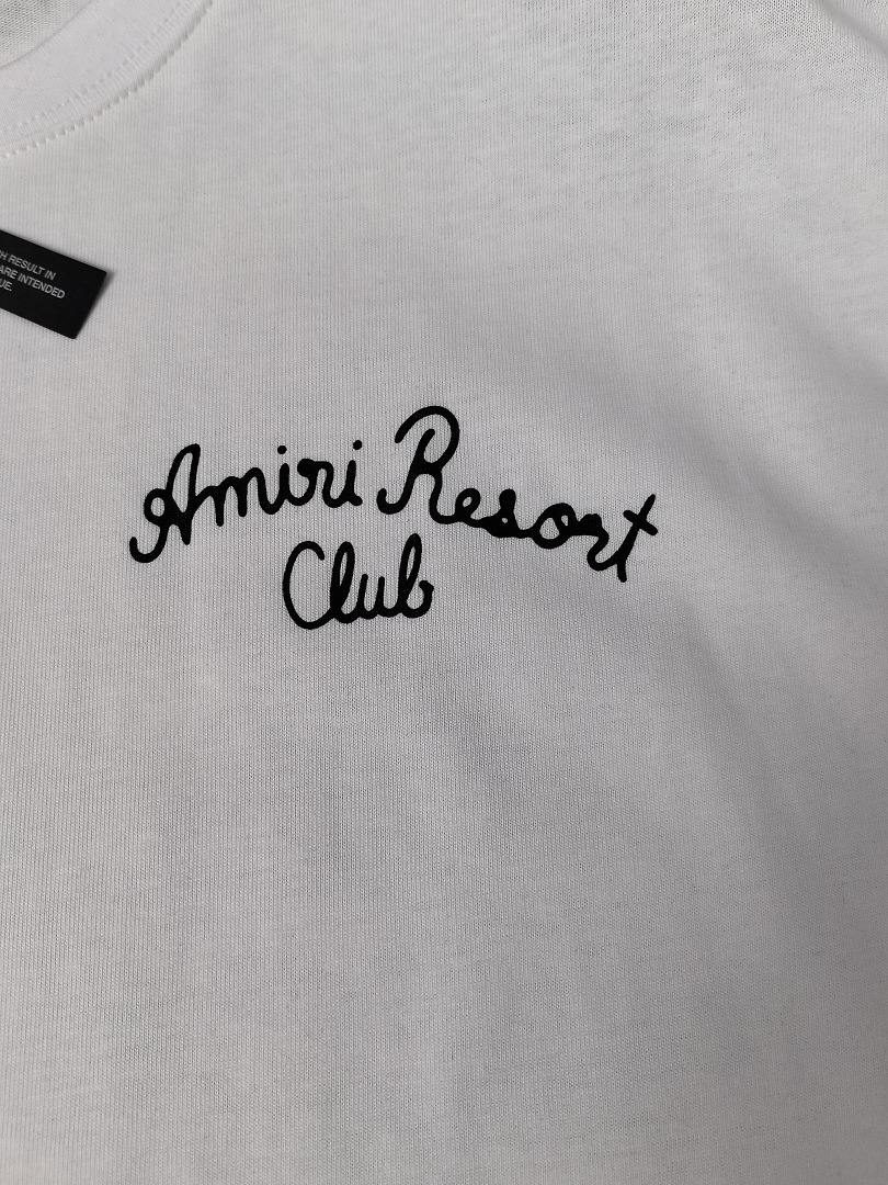 AMIRI 118 26Ss New Logo Print Short Sleeve T Black White S M L XL 9925# - Image 28