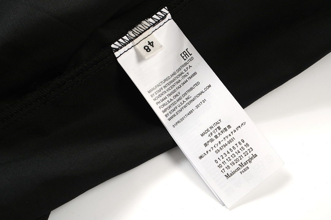 On Running 188 MM6 Maison Margiela LOGO Gum Strap Print Short Sleeve Black White 46 48 50 52 3261# - Image 14