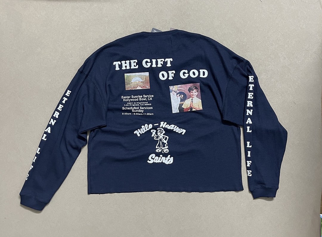 Unbranded 158 Palyhollywood #PALY Eternal Life Navy Long Sleeve T : S M L - Image 5