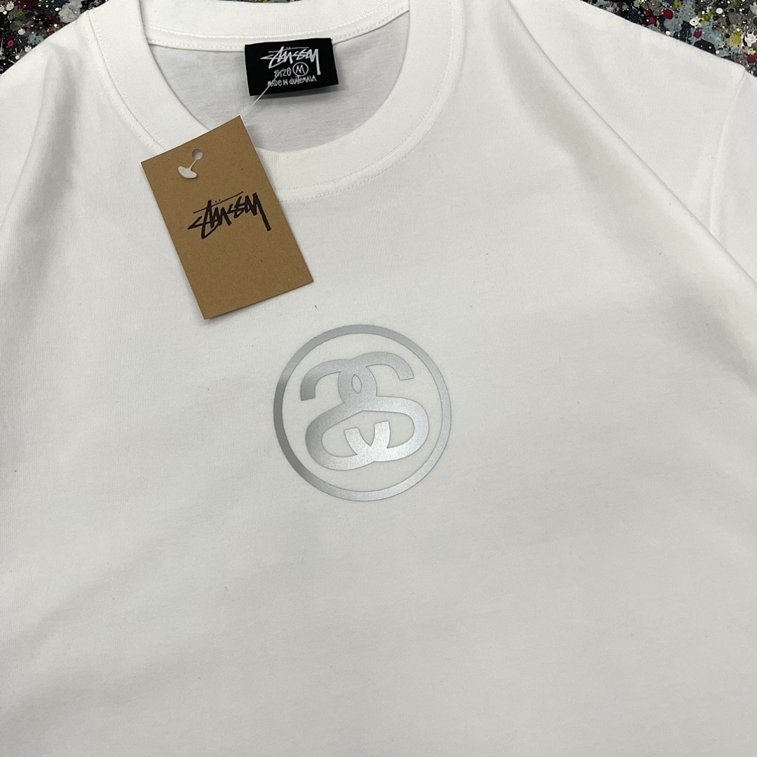 Stussy 108 Stu Small Label Collab Print Short Sleeve T : Black White Grey Green Pink Blue Red S Ｍ L XL XXL - Image 12