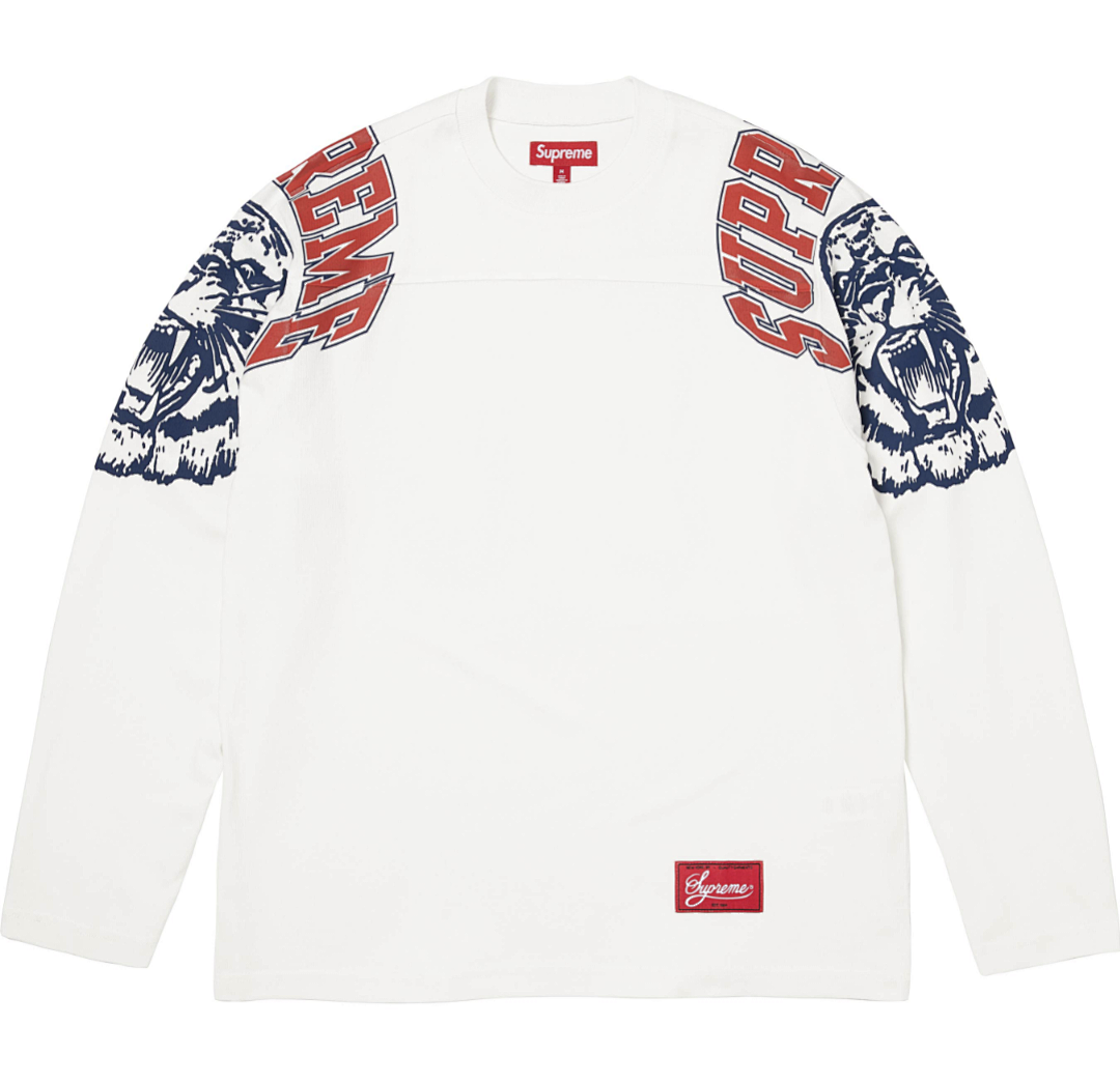 Supreme 228 25FW MASCOT FOOTBALL TOP Tiger 66 Long Sleeve T - Image 3