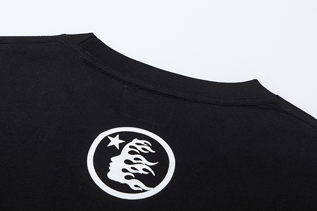 Off-White 128 Hellstar Logo Print Short Sleeve T Black Off White S-M-L-XL - Image 5