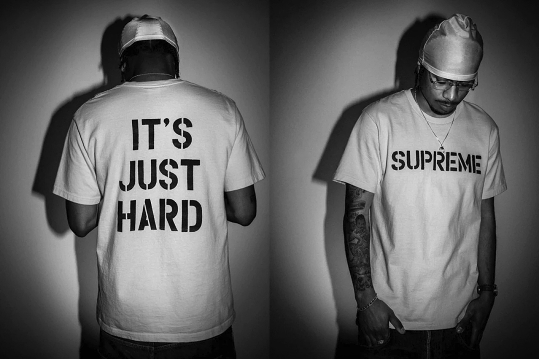 Supreme 138 SS26 HARD TEE Print T Black White S-XL - Image 21