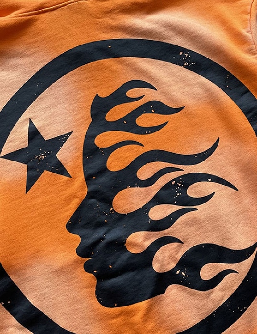 Hellstar 258 Hellstar Fire Orange Hoodie Pants Water S-M-L-XL - Image 9