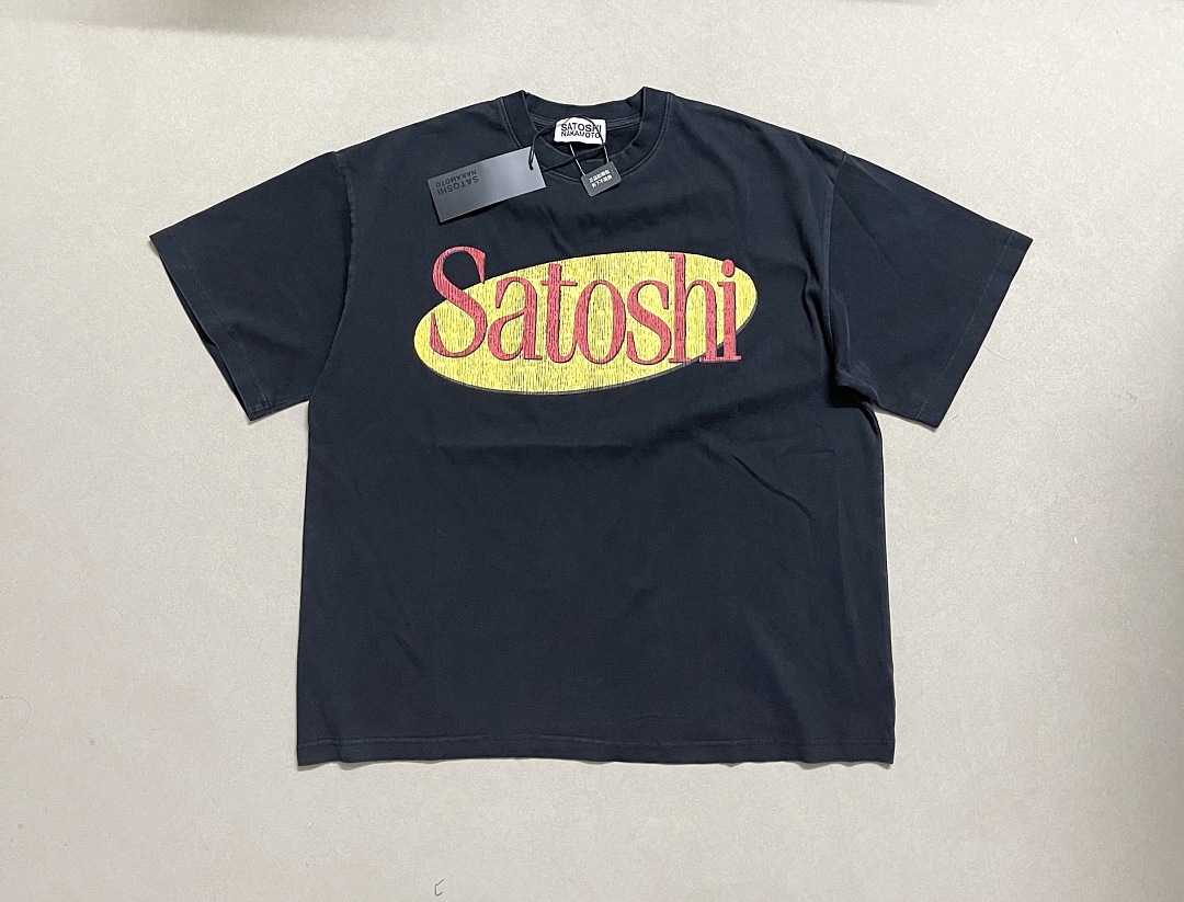 Unbranded 128 Satoshi NAKAMOTO Gum T : Washed Black S M L