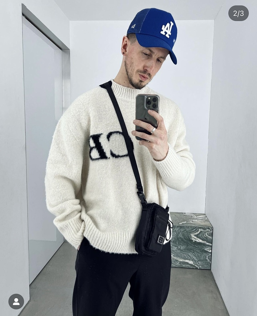 On Running 198 Cole Buxton Small Logo Floral Wide Collar Fleece Black Off White Grey Blue Ink Green S-XL M985# - Image 106