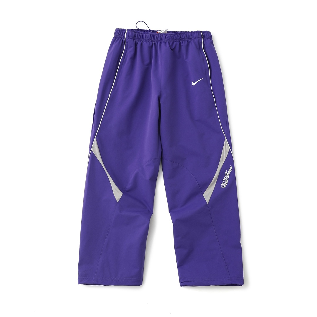 Balenciaga 378 Collab SS25 WEEK4 Track Pants Embroidered Logo Long : Black Purple :S-XL