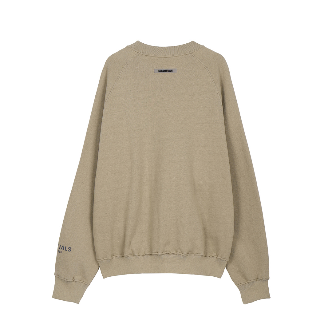 Essentials 98 FEAR OF GOD ESSENTIALS FOG Sleeve LOGO Collar White Blue Light Black Apricot High Grey Camel S-XL 6675# - Image 76