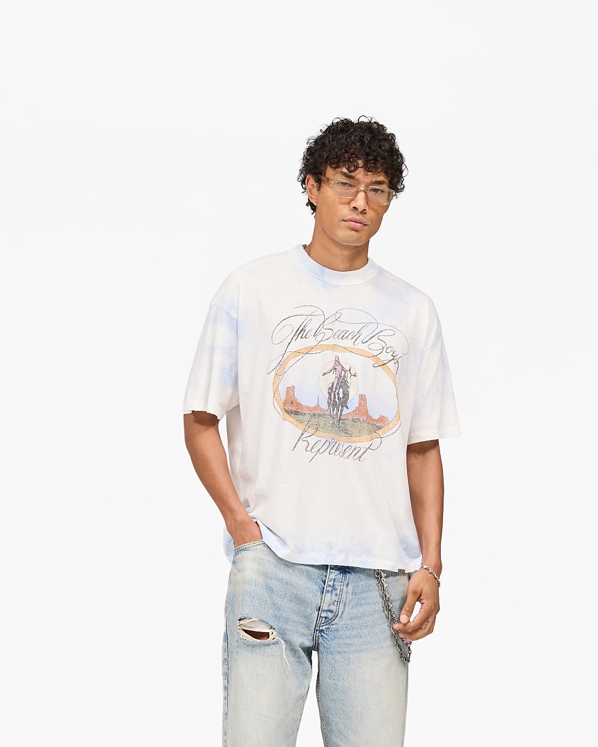 Represent 138 Represent The Beach Boys Collab Tie Dye Short Sleeve T : S M L XL (White) - Image 16
