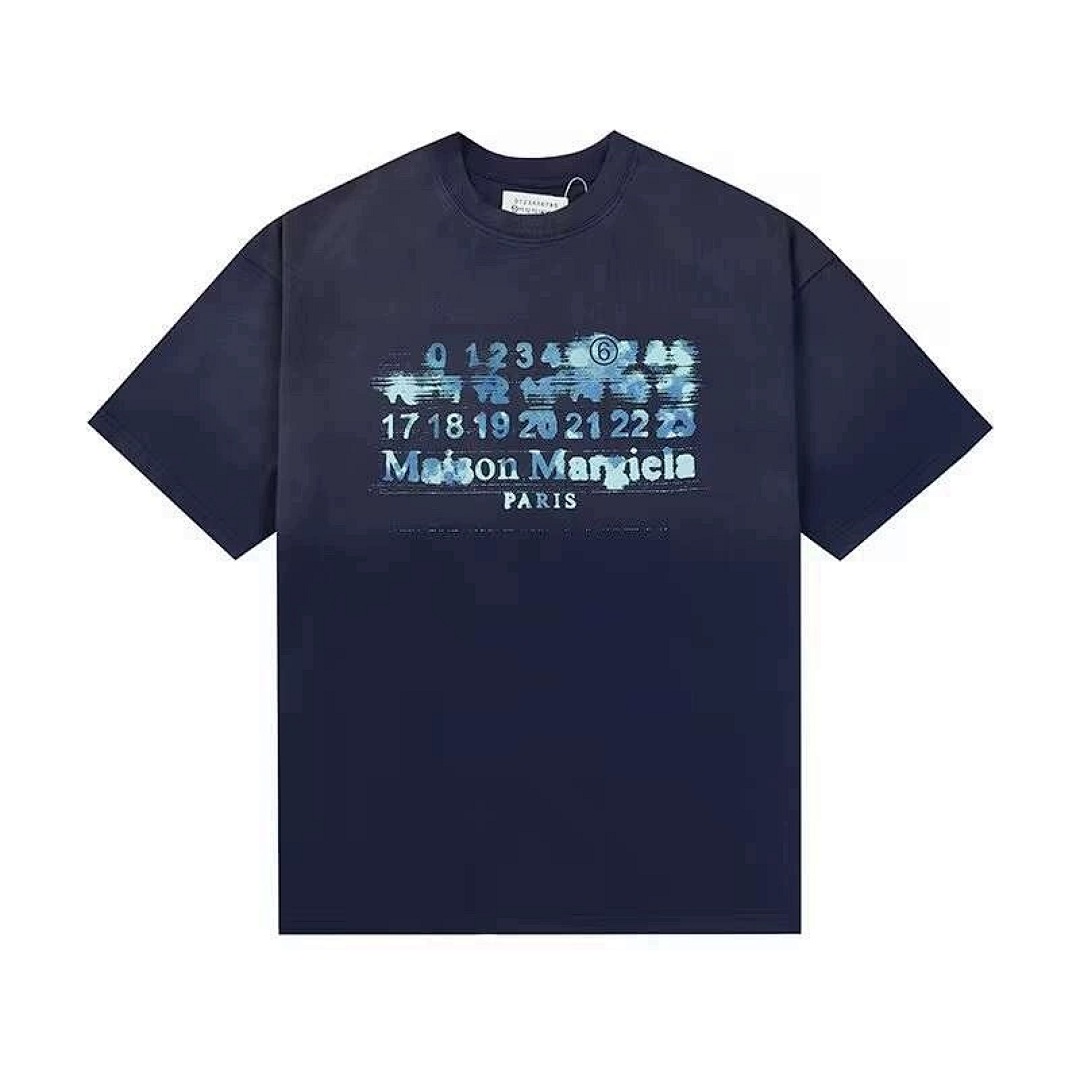 On Running 118 Maison Margiela MM6 LOGO Print Short Sleeve T Grey Blue Black 46 48 50 52 3417#