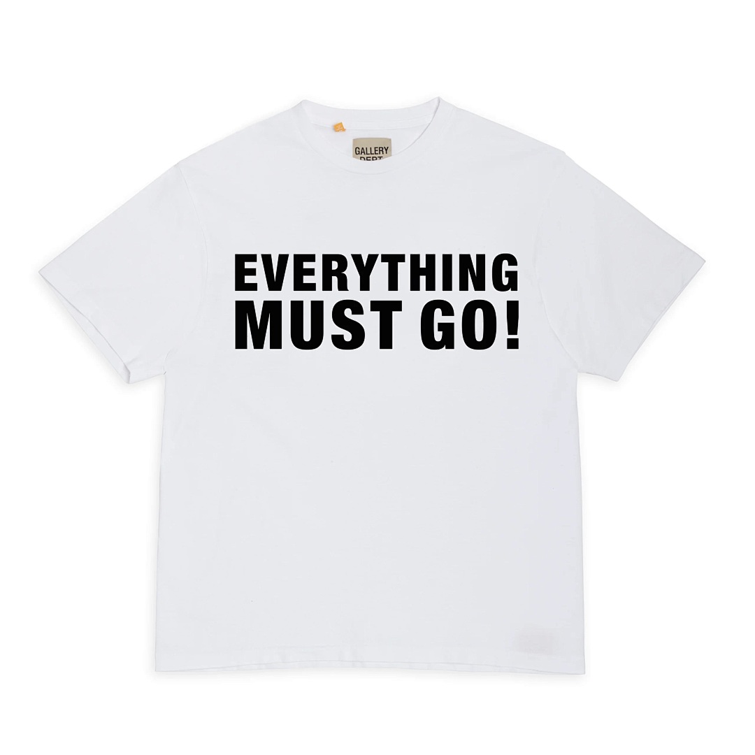 Gallery Dept 108 GALLERY DEPT. EVERYTHING MUST GO TEE Label Print Short Sleeve T : White S M L - Image 15