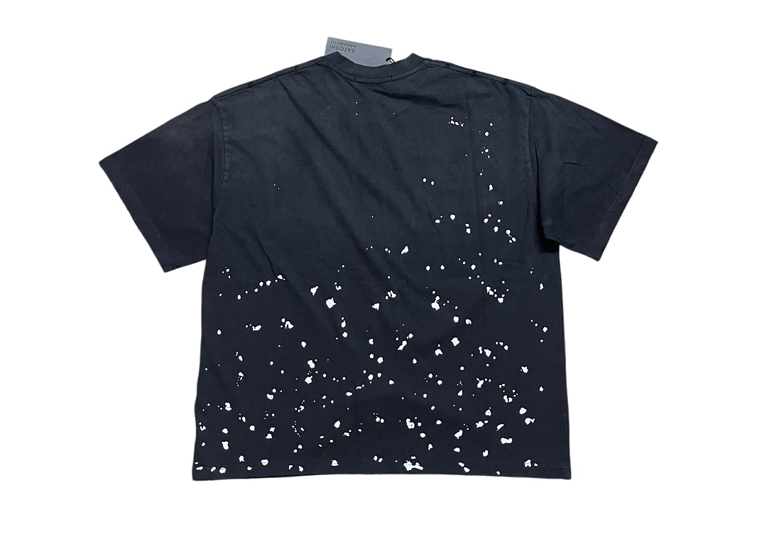 Unbranded 138 Satoshi Nakamoto Splatter Tee Ink T : Washed Black S M L - Image 4