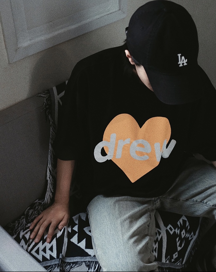 Drew House 98 DREW HOUSE FW23 Autumn INFINITE LOVE SS TEE Print Collar Short Sleeve T : Black S M L - Image 4