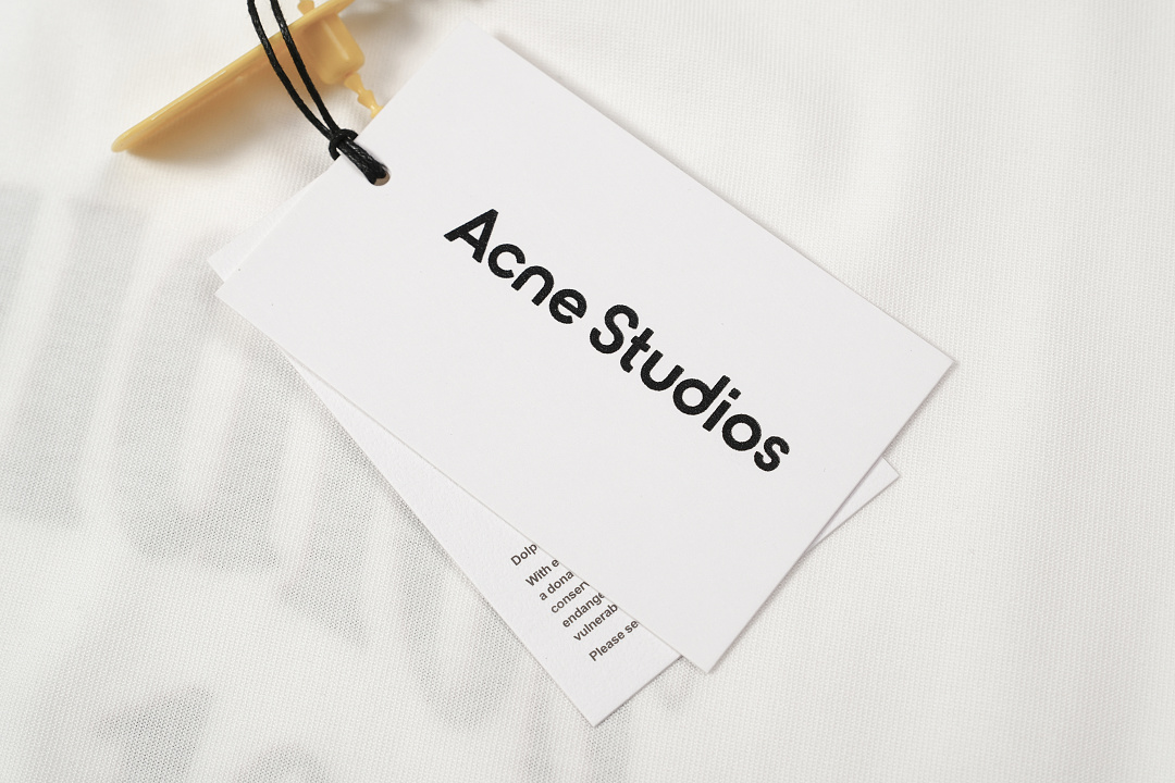 Acne Studios 118 AC Print Short Sleeve T White S-XL 8305# - Image 12