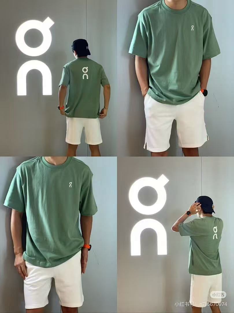 On Running 118 ON Print Short Sleeve T : White Black Grey Green M L XL - Image 22
