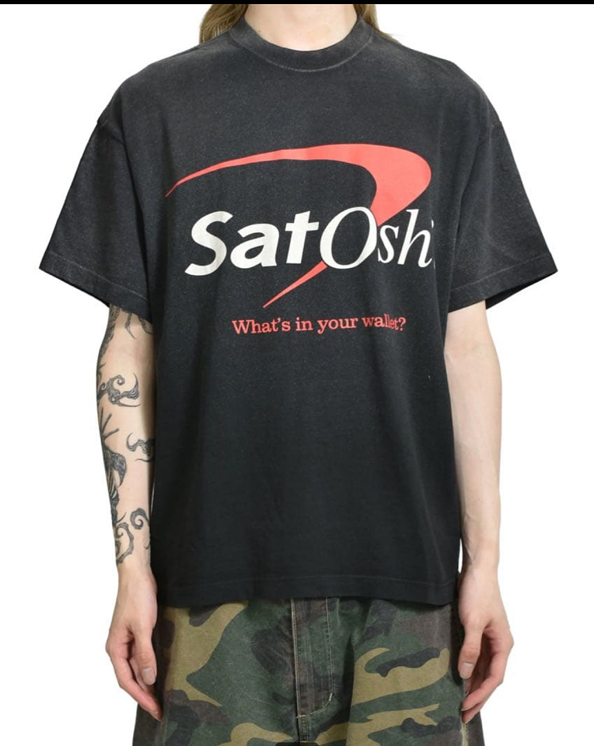 Unbranded 128 Satoshi Nakamoto Vintage Tee T Washed Black S M L - Image 20