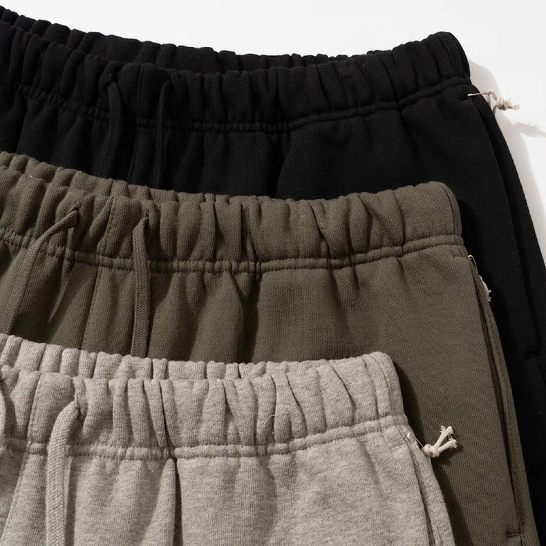 Essentials 148 Ess Fall24 BACK TO SCHOOL Fleece Soccer Short Print Black Green Olive Oatmeal Grey Sea Blue S-XL - Image 99